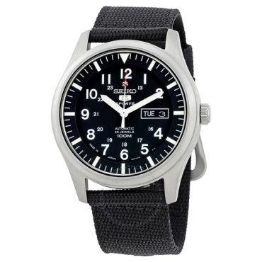 5 Automatic Black Dial Men's Watch